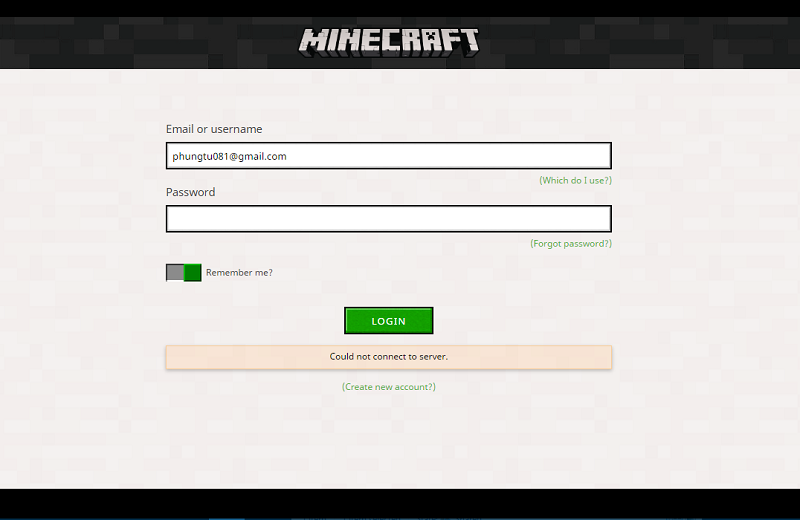 Đăng nhập account minecraft premium free dễ dàng