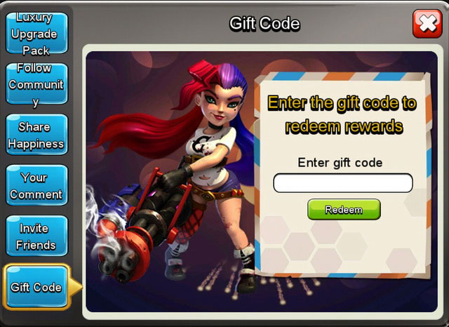 giftcode X War Clash of Zombies