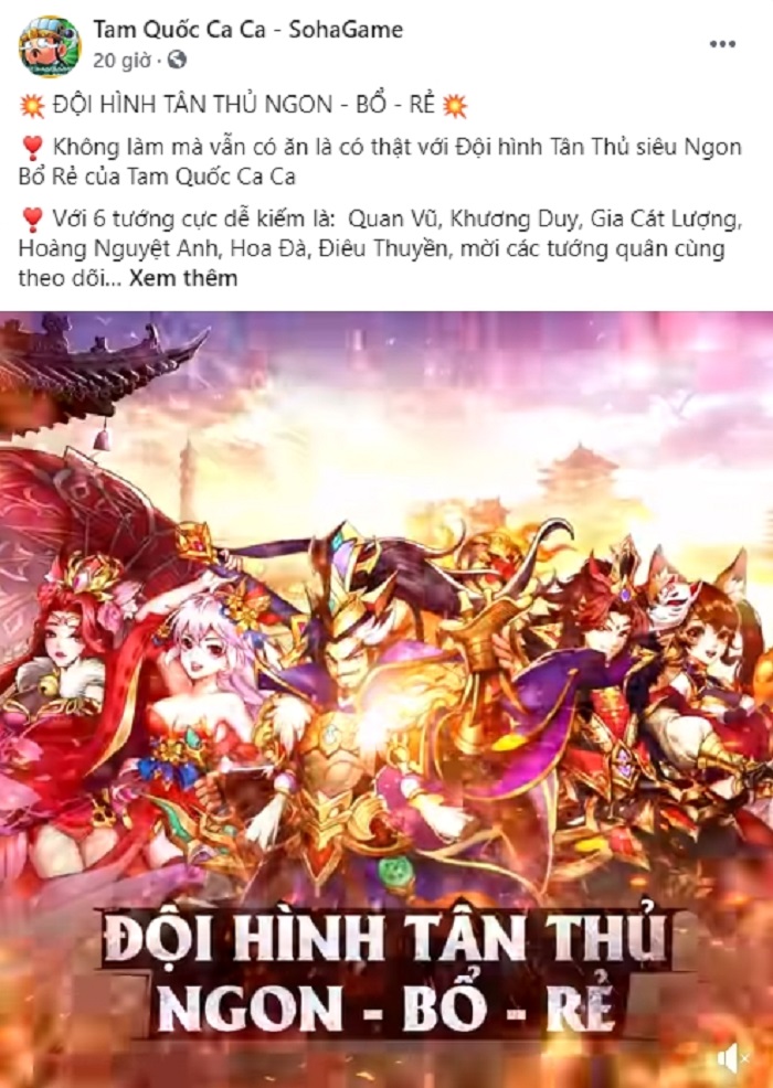 Tam Quốc Ca Ca "chốt hạ" Open Beta 28/07, mở landing đặc biệt tặng hàng nghìn KNB cho game thủ!