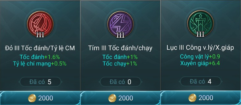 bảng ngọc cho ad-8