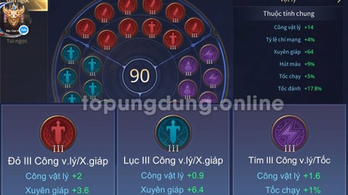 bảng ngọc cho ad-9