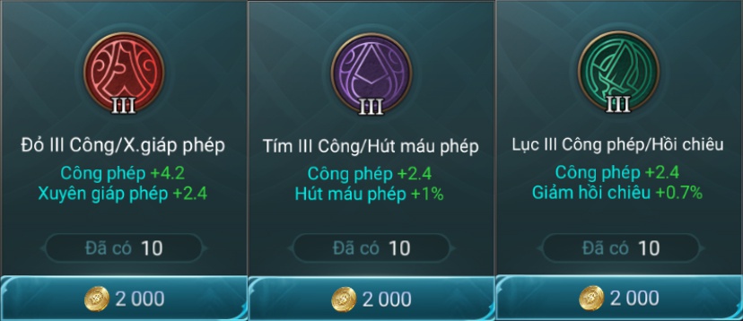 bảng ngọc cho top mùa 6-0