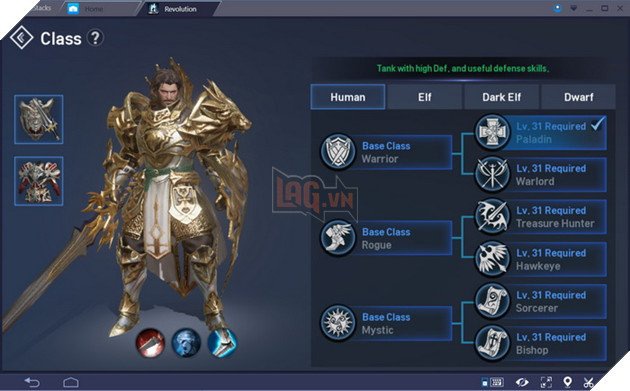 các class trong lineage 2 revolution-2