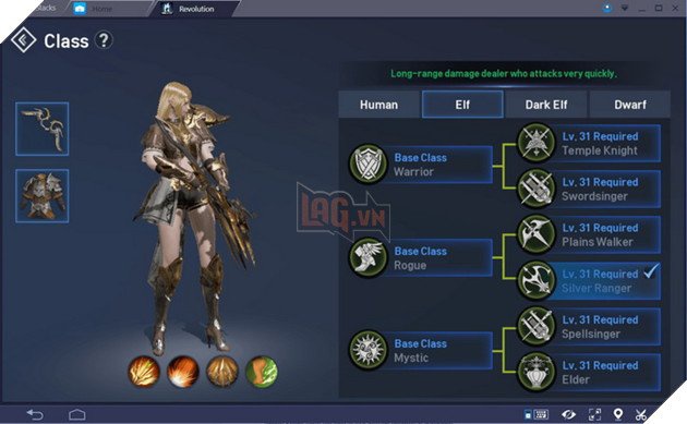 các class trong lineage 2 revolution-3
