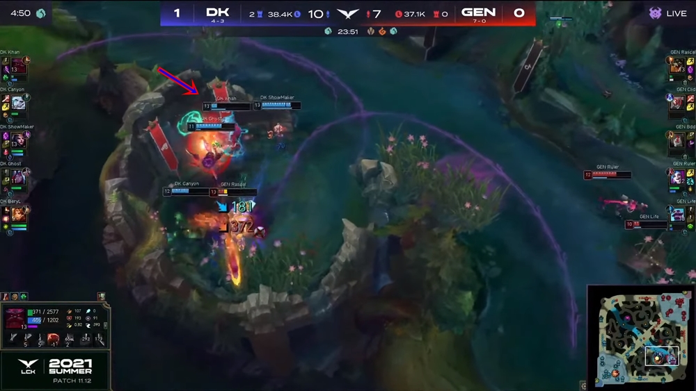 LCK mùa Hè 2021: Giãi mã chiến thuật Damwon 2-0 GenG - Ảnh 8