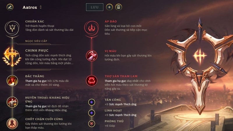 aatrox top mua 9-9