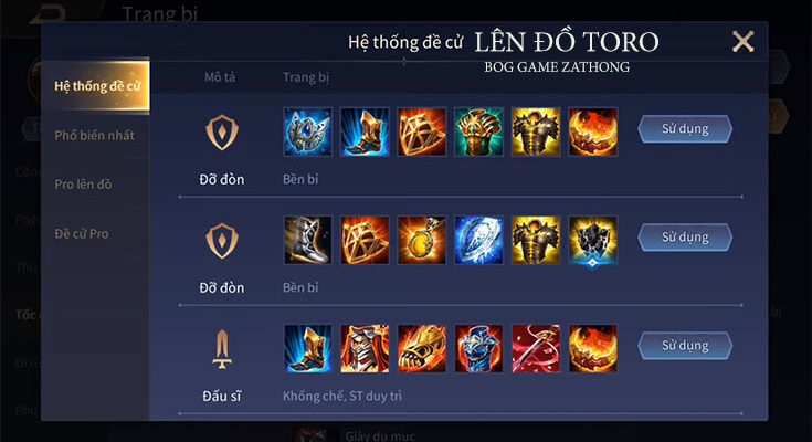 cách lên đồ toro-0