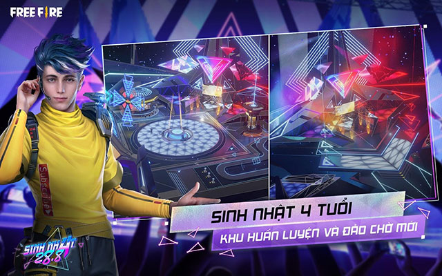 Free Fire mừng sinh nhật 4 tuổi khi hợp tác cùng DJ Dimitri Vegas & Like Mike tại OB29